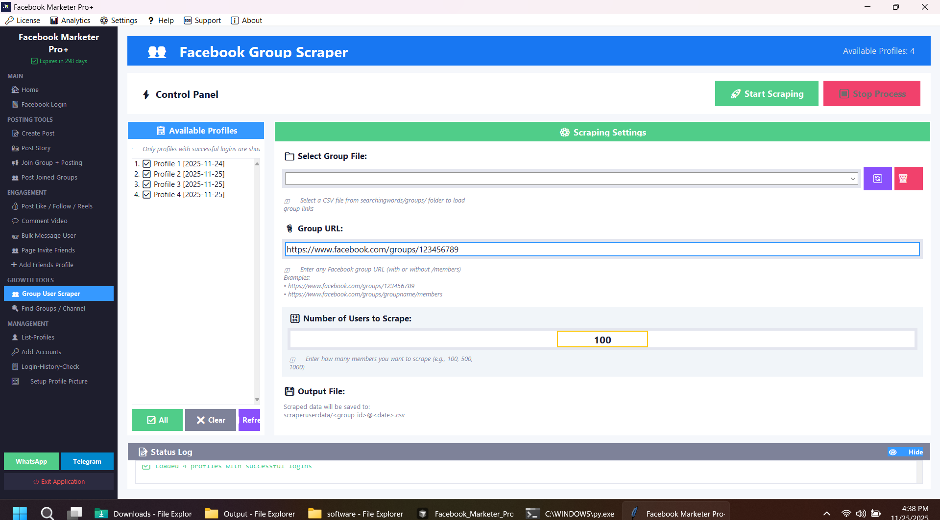 Advanced Facebook Marketing Software | Auto Poster, Comment Bot, Scraper lifetime software